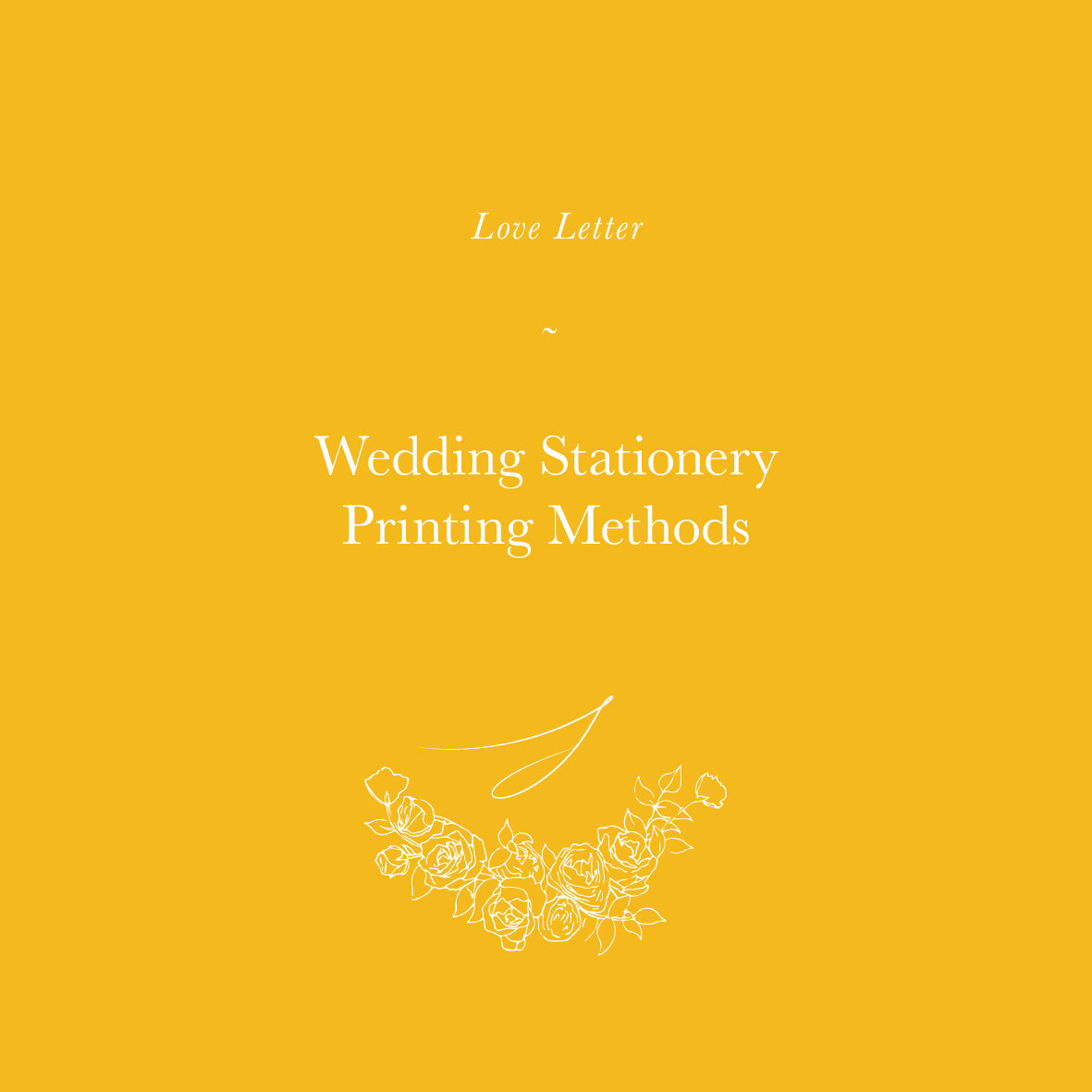 Wedding Stationery Printing Methods