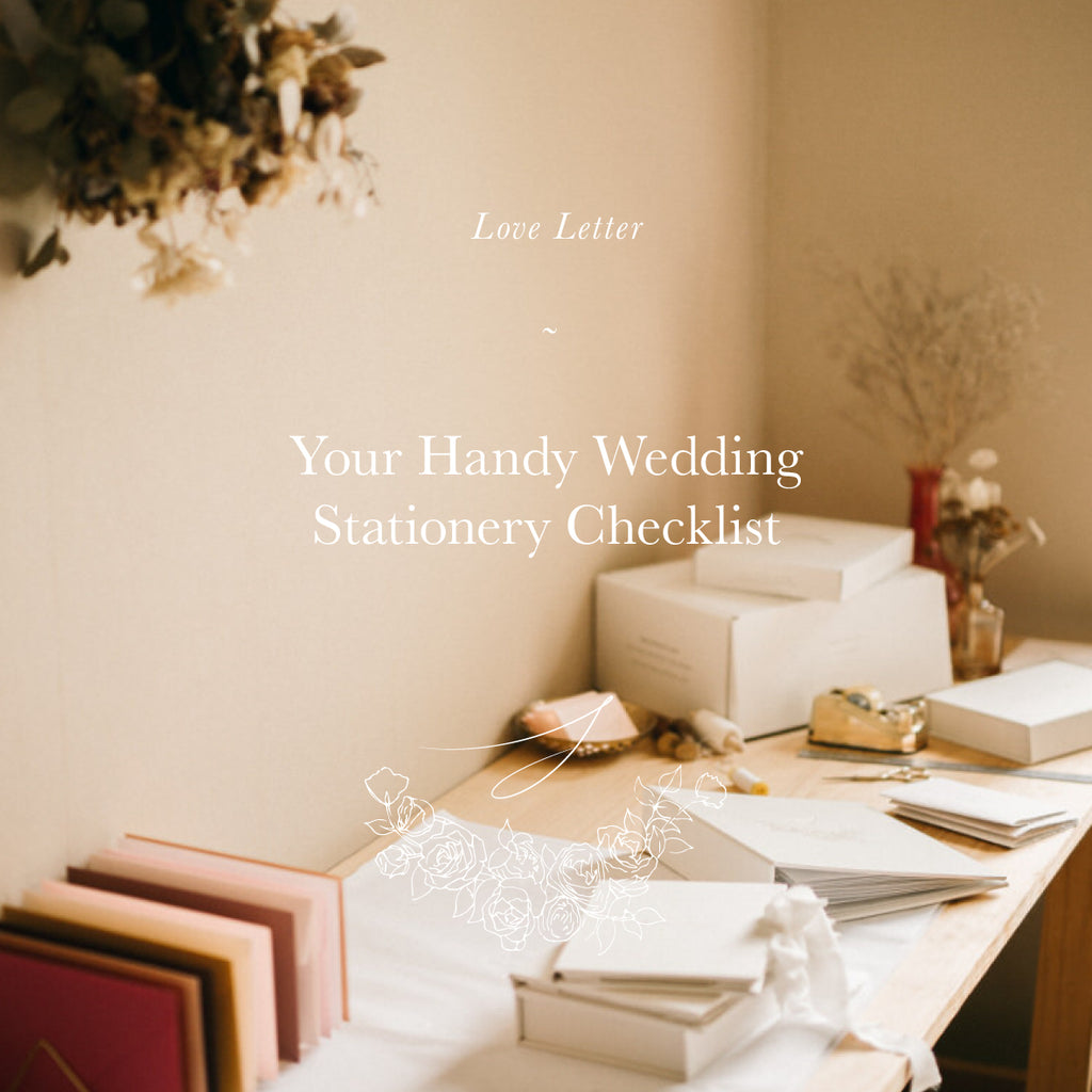 Your Handy Wedding Stationery Checklist