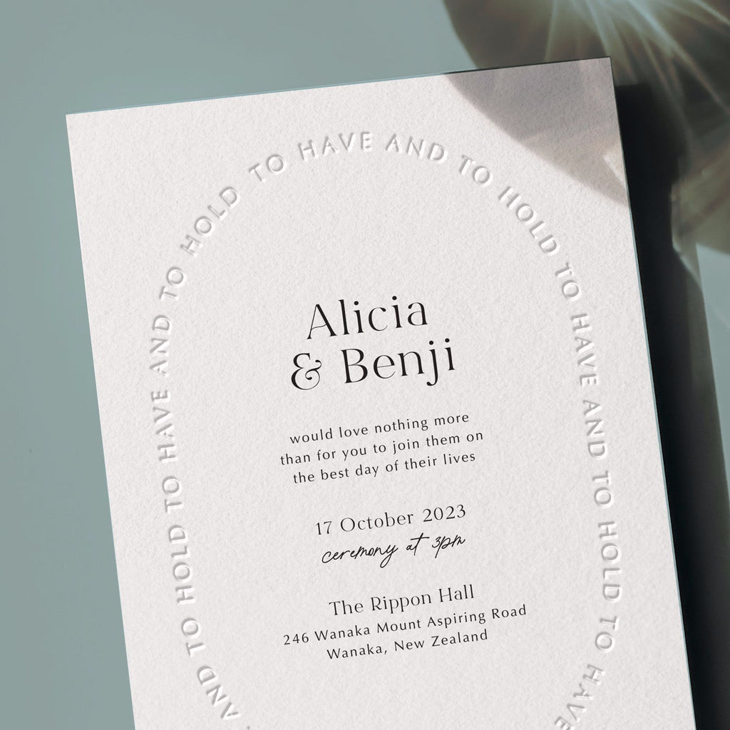 Alicia Invitation + Details Card Package