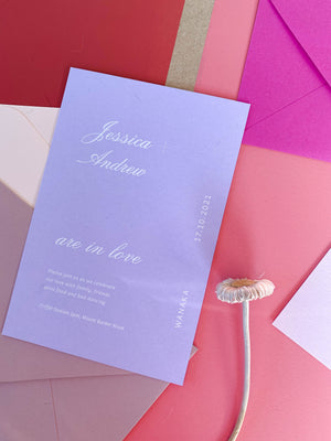 Jessica Invitation + Details Card Package