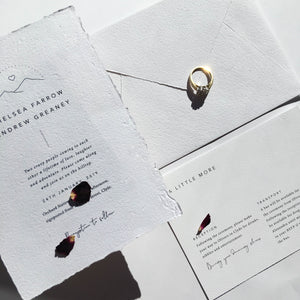 Smitten With Love Wedding Stationery, Wilderness invitation and details card design