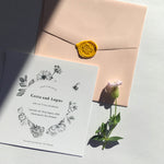 Wildflower Save The Date Wedding Stationery Smitten With Love