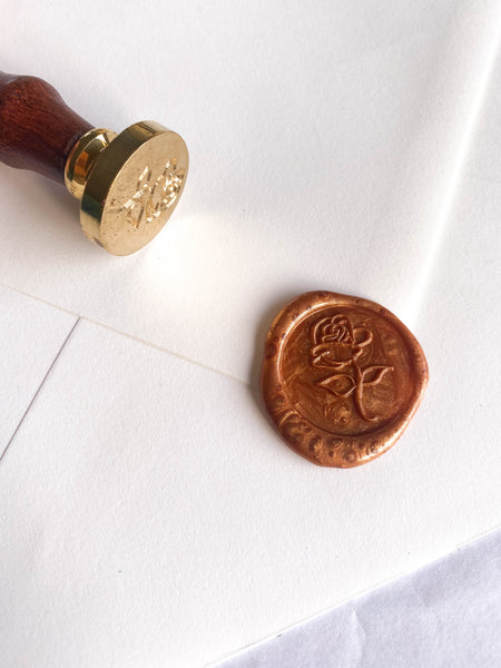 Ready Made Wax Seal Stamp - Kissing Love Birds Wedding Invitation & Announcement Wax Seal Stamp