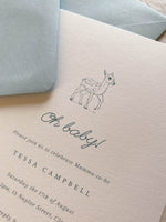 Fawn Baby Shower Invitation